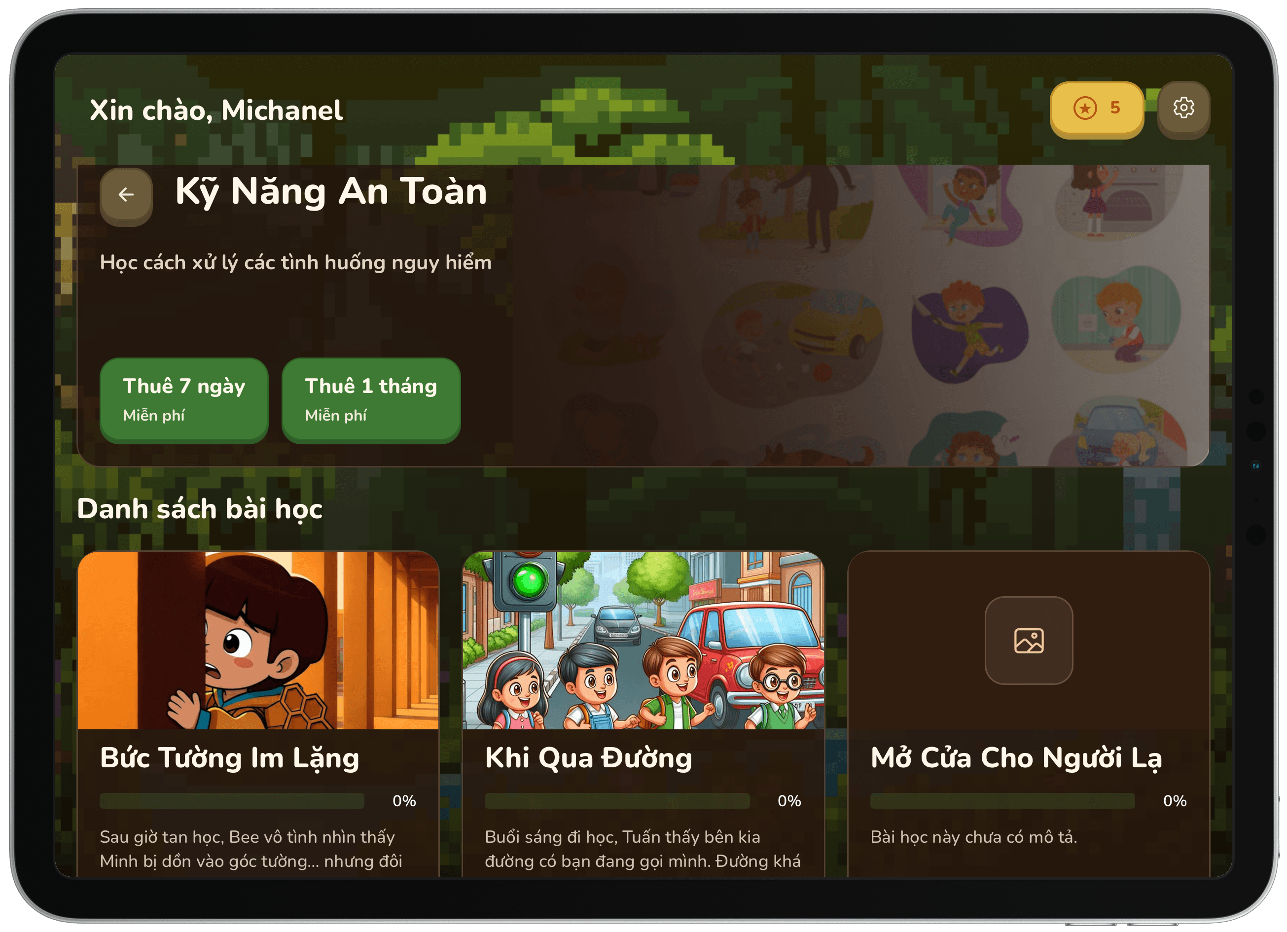 Danh sách bài học của SkillBee